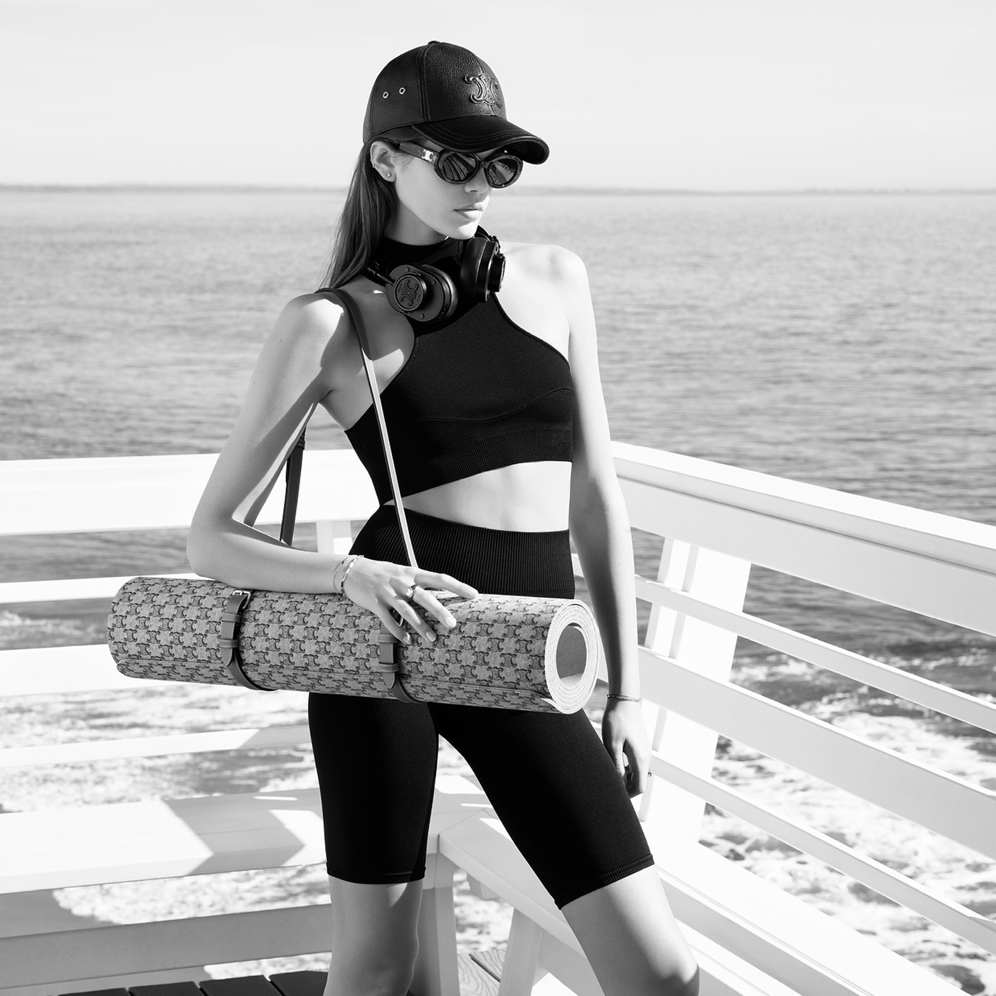 Celine Pilates collezione 2024 Kaia Gerber