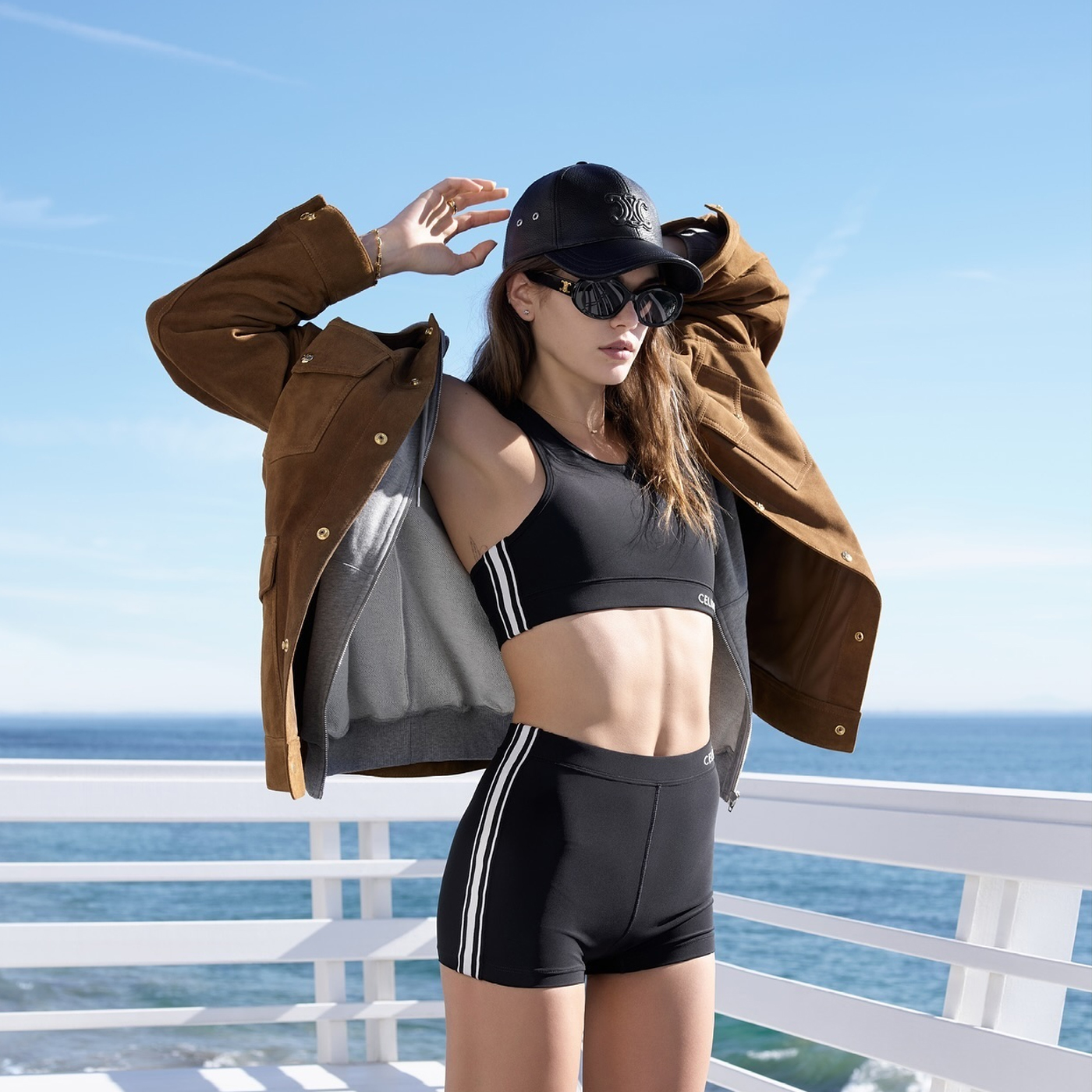 Celine Pilates collezione 2024 Kaia Gerber