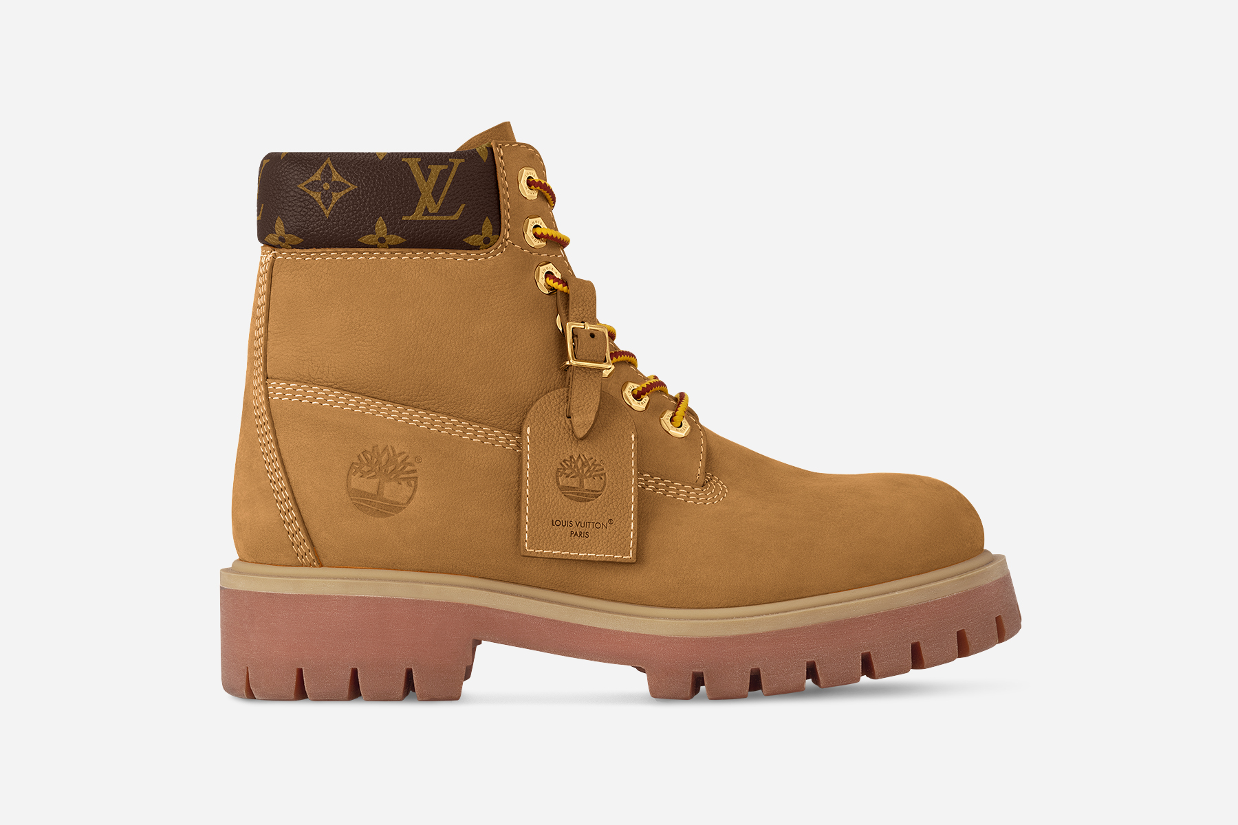 Louis Vuitton Timberland Ankle Boot Beige