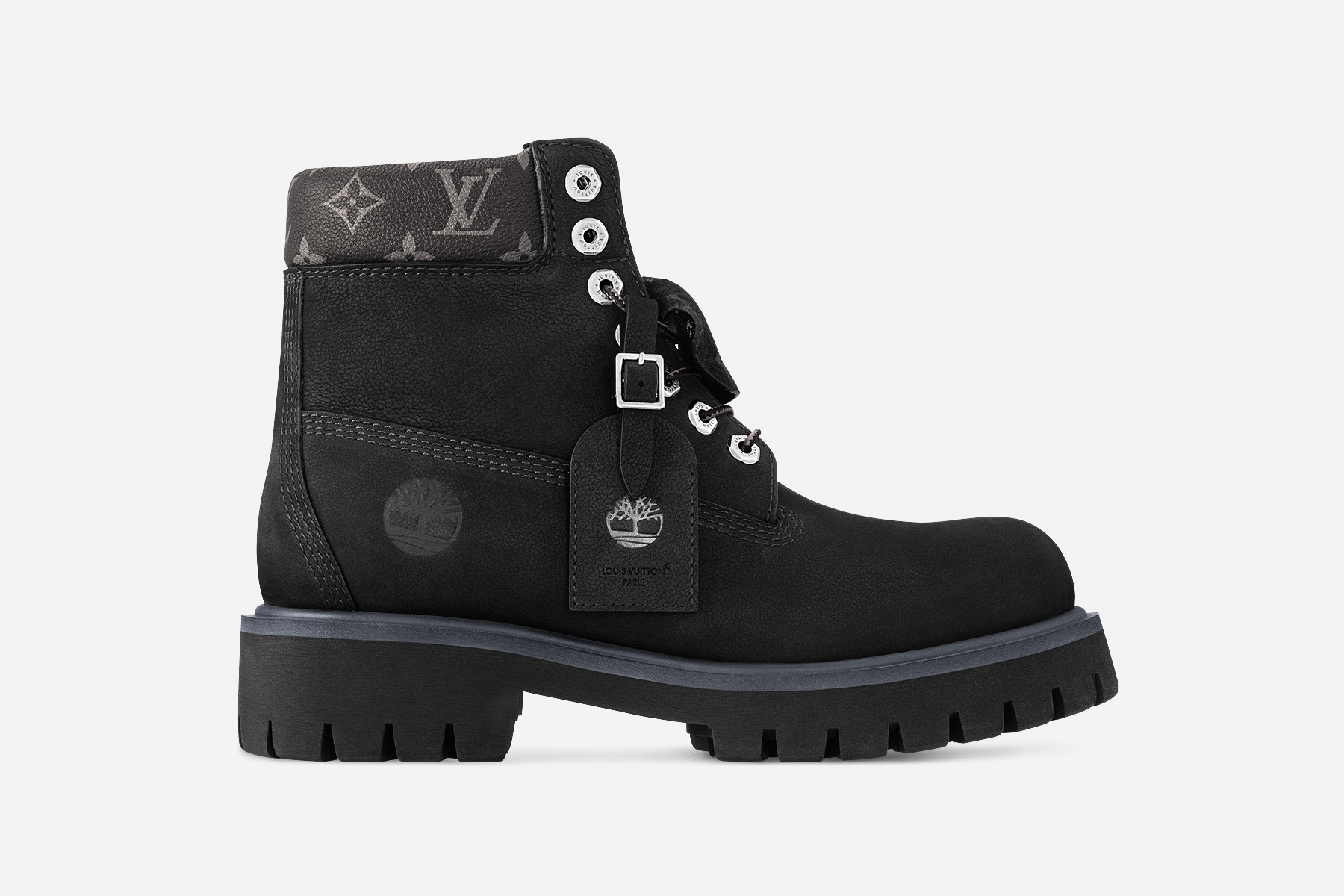 Louis Vuitton Timberland Ankle Boot Black