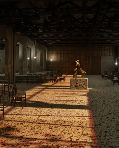 Bottega Veneta Winter 23 Set Design