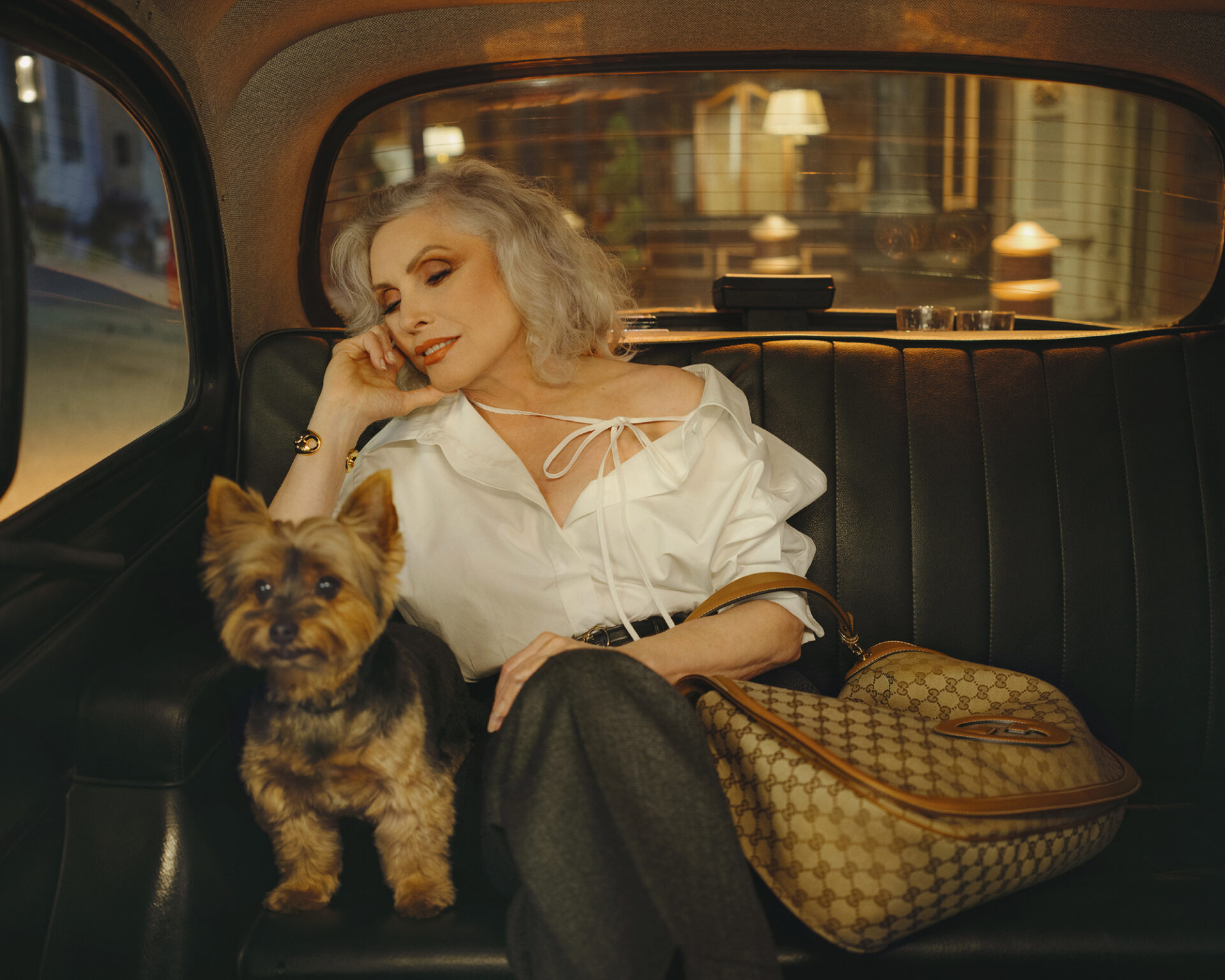 Debbie Harry Gucci Blondie borsa campagna We Will Always Have London