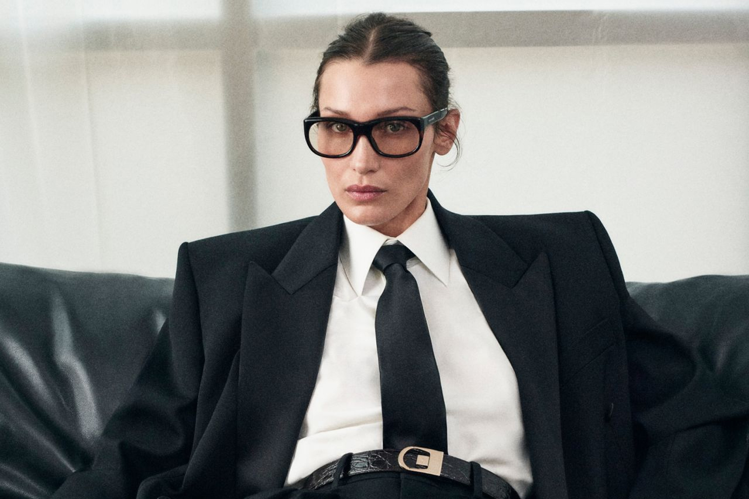 Tailoring Genderless Bella Hadid Saint Laurent