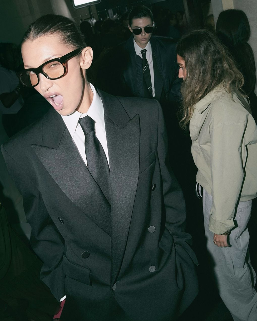 Bella Hadid Tailoring Saint Laurent Genderless