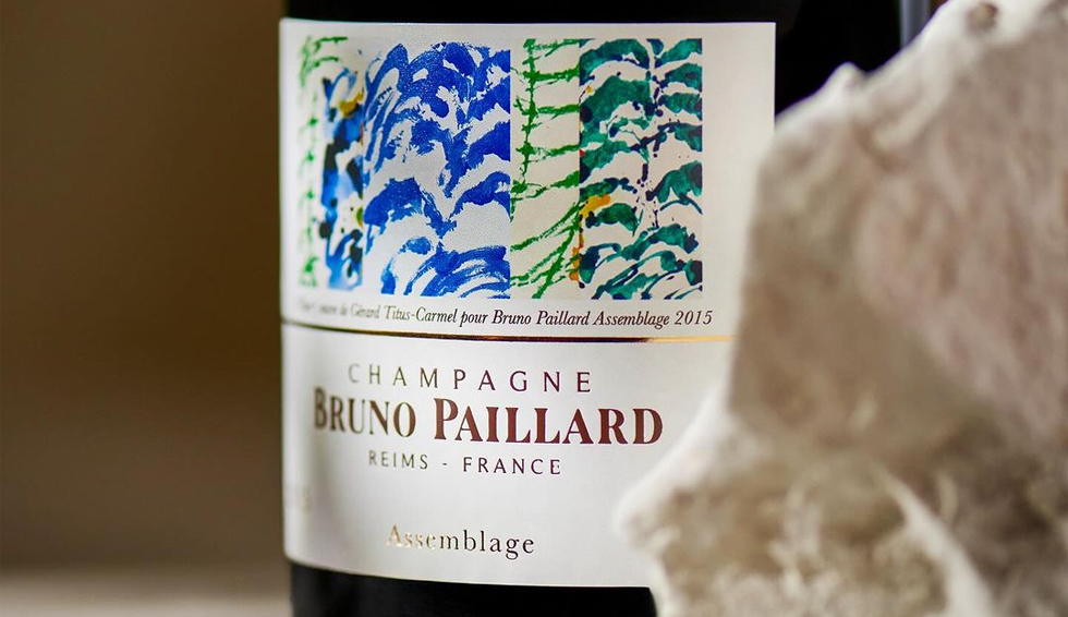 Bruno Paillard etichetta autore vino arte