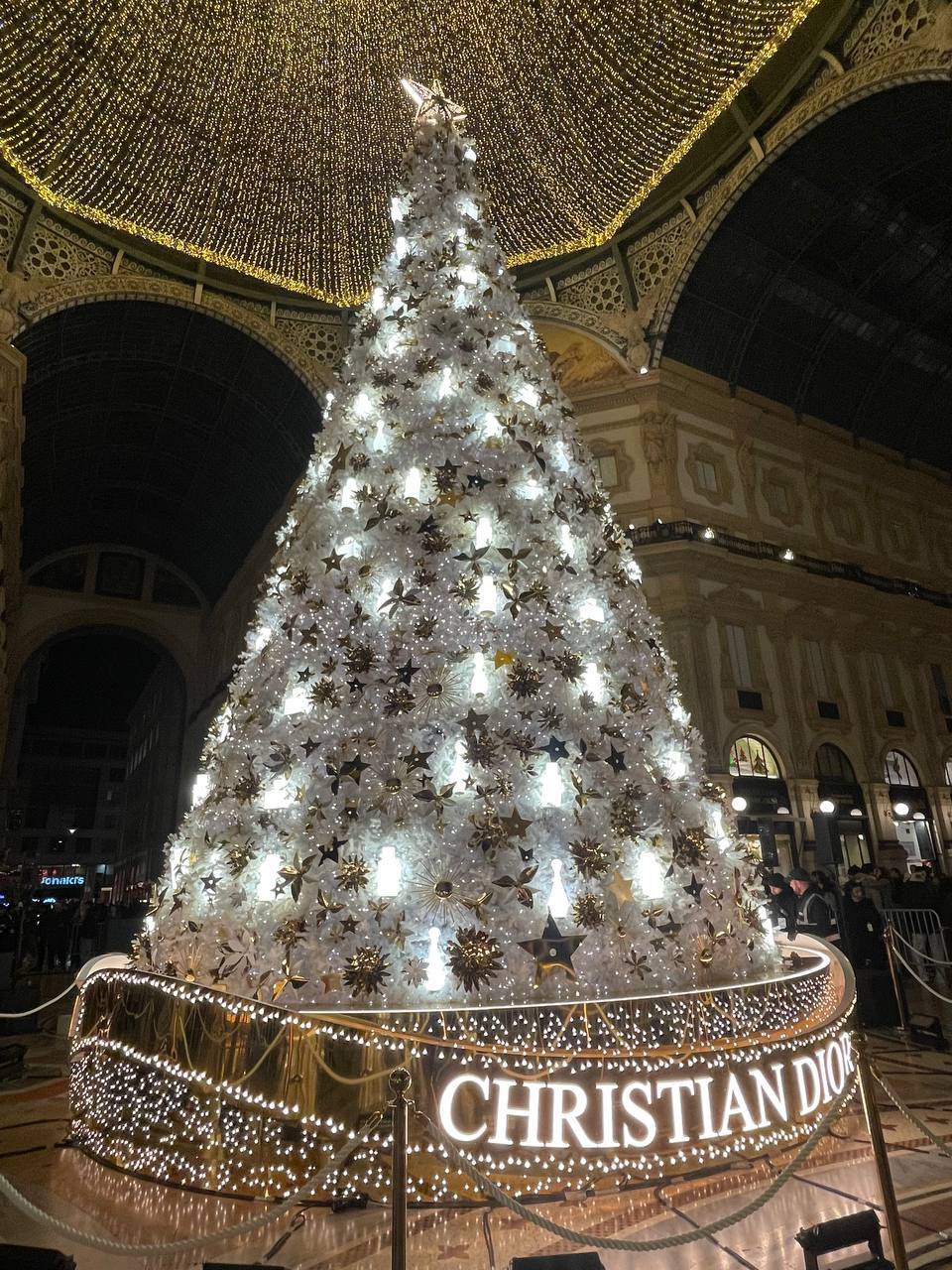 Christian Dior Beauty albero natale galleria milano