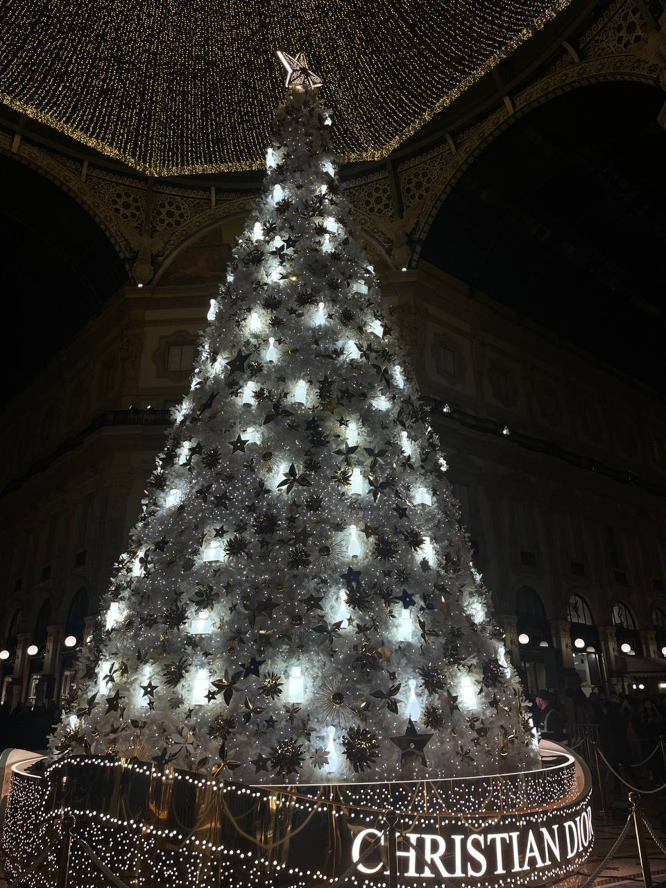 Christian Dior Beauty albero natale galleria milano